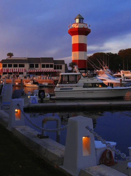 Hilton head island, lighthouse, south carolina, oss — Stockfoto