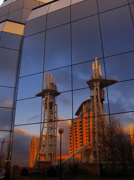 Scyscraper moderno em Manchester, Reino Unido — Fotografia de Stock