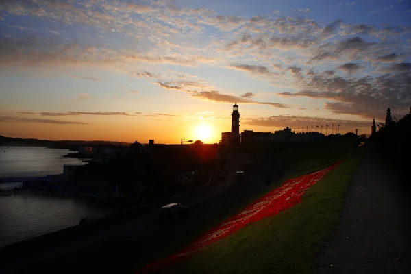 Famous Lighthouse in Plymouth, Devon, England — Stock Photo, Image