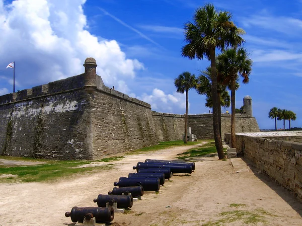 Φρούριο castillo de san marcos στον Άγιο Αυγουστίνο, Φλόριντα, μας — Φωτογραφία Αρχείου