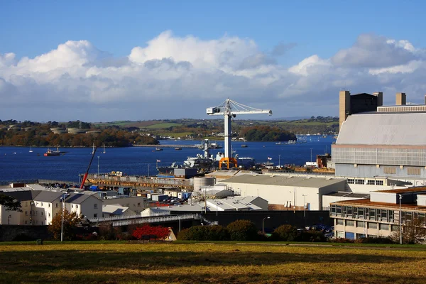 Plymouth mit Dockside in England — Stockfoto