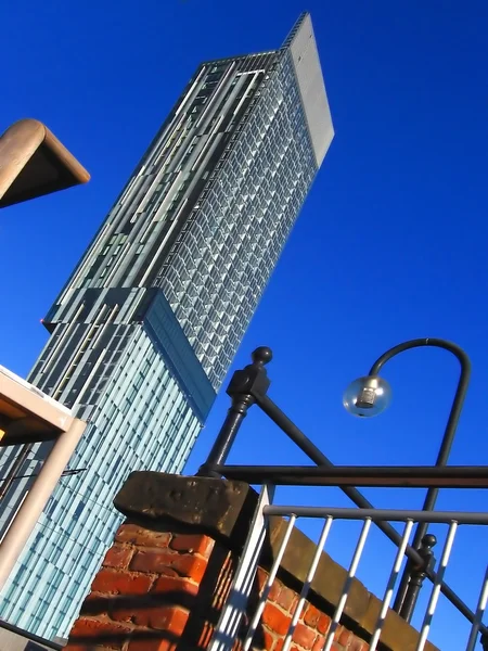 맨체스터, 영국에 있는 현대 고층 빌딩 — 스톡 사진