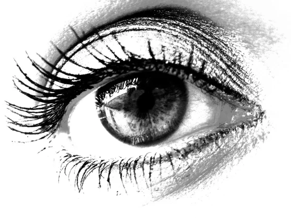 Γυναίκα μάτι με μακιγιάζ — Φωτογραφία Αρχείου