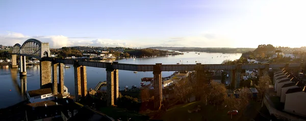 The most famous railway bridge, Plymouth, UK — Stock Photo, Image