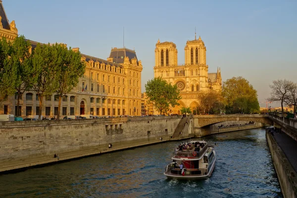 Cattedrale di Notre Dame in primavera, Parigi, Francia — Foto Stock