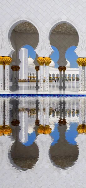 Sheikh Zayed moske i Abu Dhabi, Forenede Arabiske Emirater, Mellemøsten - Stock-foto