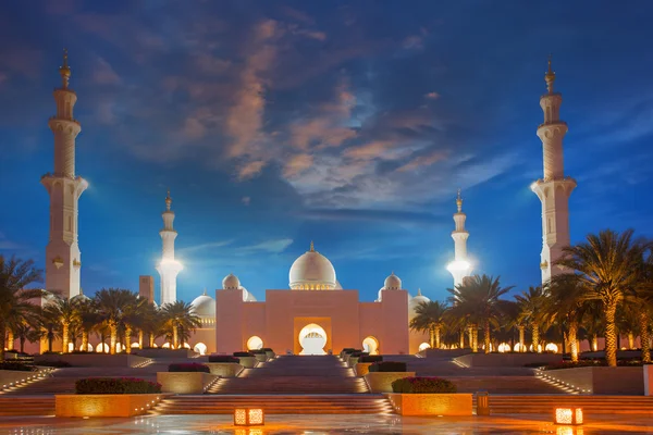 Sheikh zayed moskee in abu dhabi, Verenigde Arabische Emiraten, Midden-Oosten — Stockfoto