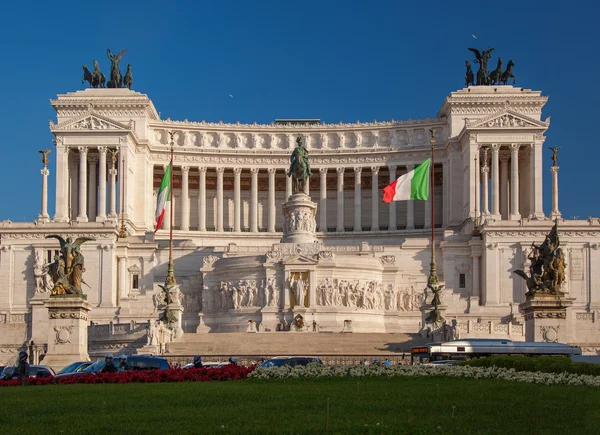 Vittoriano, με βάση την Piazza Venezia, στη Ρώμη, Ιταλία — Φωτογραφία Αρχείου