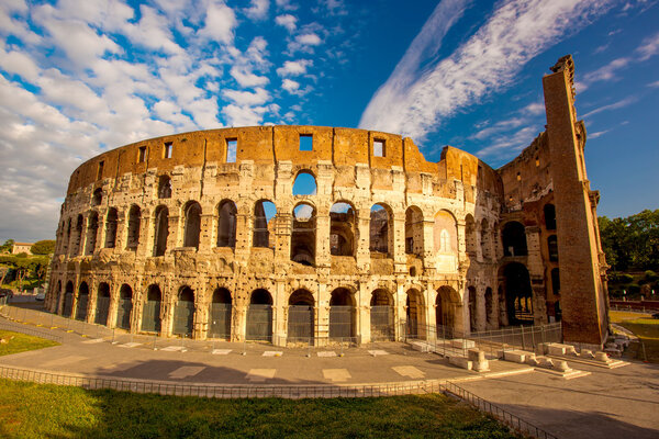 Colosseum during spring time, Rome, Italy