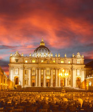 Basilica di san pietro, Vatikan, Roma, İtalya