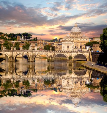 Basilica di San Pietro ile Vatikan, Roma, İtalya, Bridge'de
