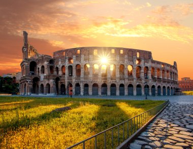 Colosseum bahar süre boyunca, Roma, İtalya