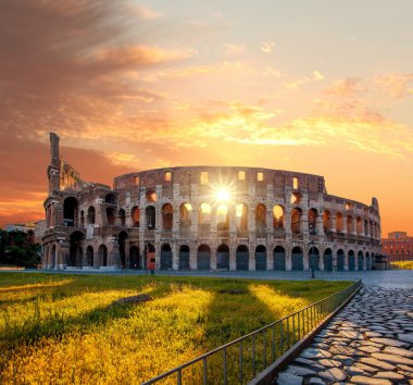 Colosseum bahar süre boyunca, Roma, İtalya