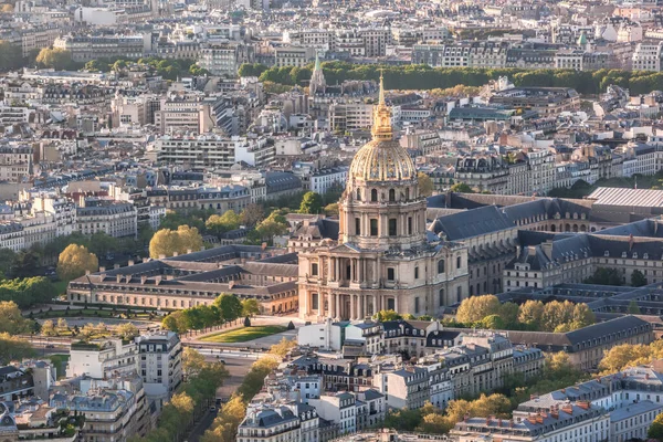 Aerial Photo Paris Les Invalides Evening Famous Landmark Paris France — Stock Photo, Image