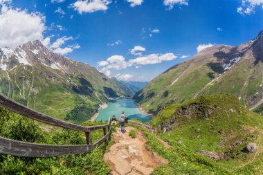 Kaprun High Mountain Reservoirs - Zell am-Kaprun Güzel doğası, Salcburger arazisi, Avusturya Alpleri