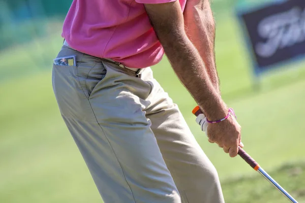 Detalj Människan Spelar Golf — Stockfoto