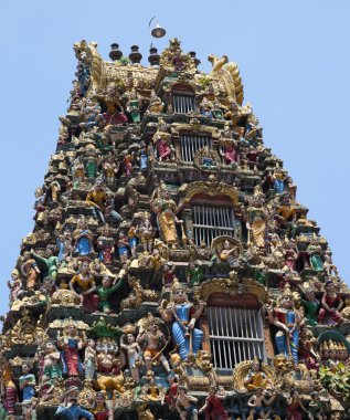 Cephe sri kali Tapınağı. Yangon. Myanmar.