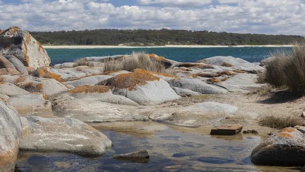 Piscina de rocas cerca de Bingi Bingi pount. Bingie (cerca de Morua). NSW. Aus. —  Fotos de Stock