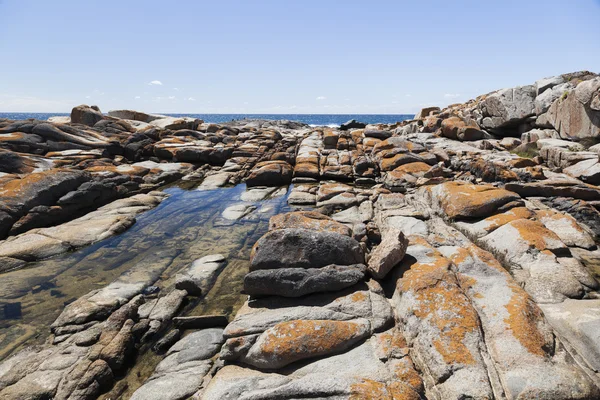 Piscina de rocas cerca de Bingi Bingi pount. Bingie (cerca de Morua). NSW. Aus. — Foto de Stock