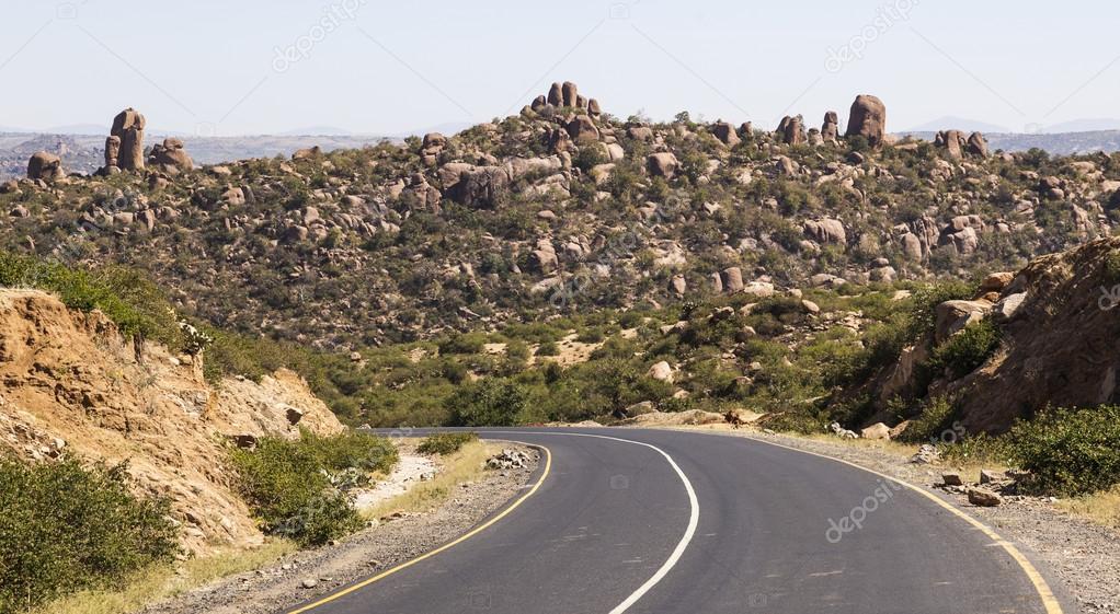 Unusual rock formation in Dakhata valley (valley of marvels) between Babile abd Jijiga near Harar. Ethiopia.