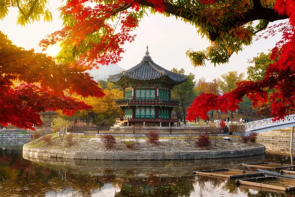 Hyangwonjeong Paviljoen Seoul Zuid Korea Genomen November 2021 Post Verwerkt — Stockfoto