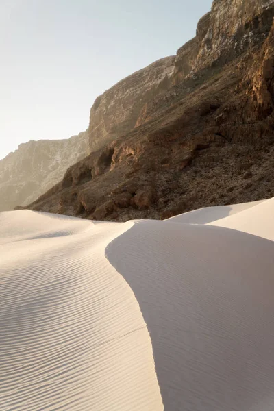 Dunes Sable Arher Beach Extrémité Est Socotra Yémen Prises Novembre — Photo
