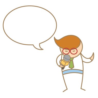 adam konuşma mikrofon