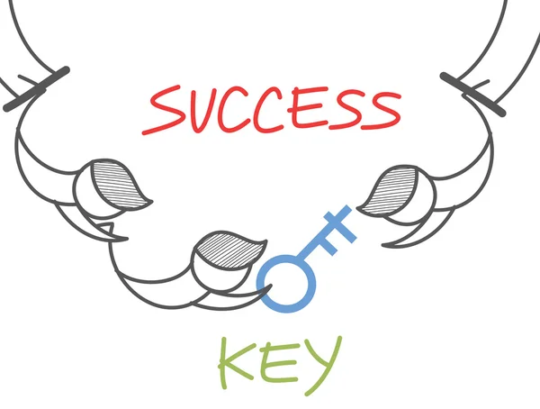 Key success circus — Stock Vector