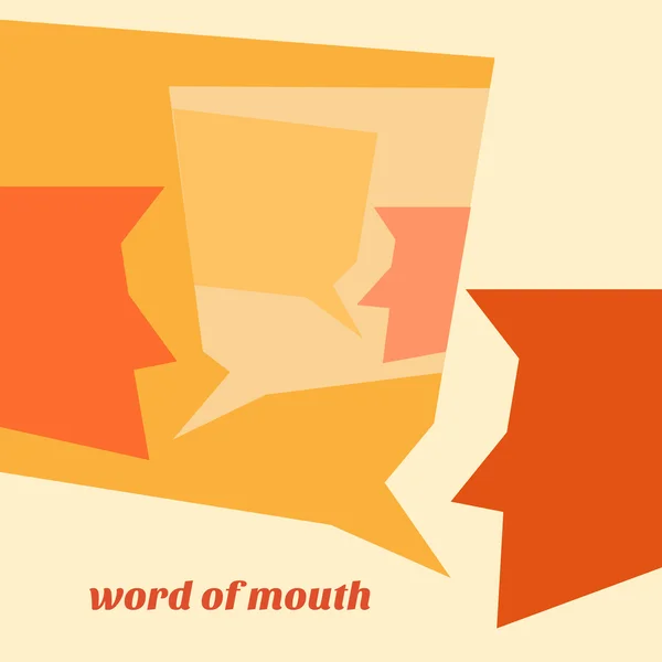 Word of mouth — Stock Vector