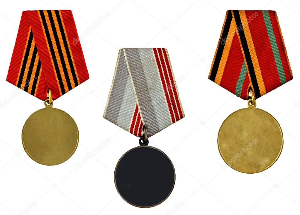 Collection of templates of medals