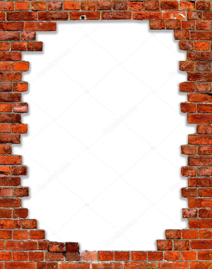 Frame with brick