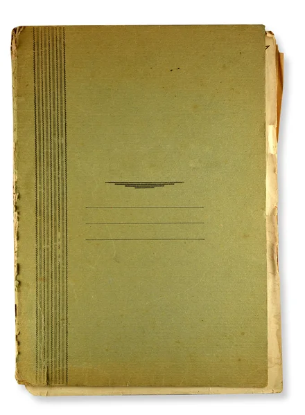 Stary folder zielony — Zdjęcie stockowe