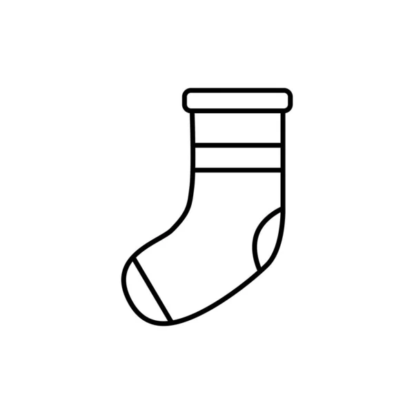 Kerstsok vectoricoon, geïsoleerd. Symbool, logo illustratie — Stockvector
