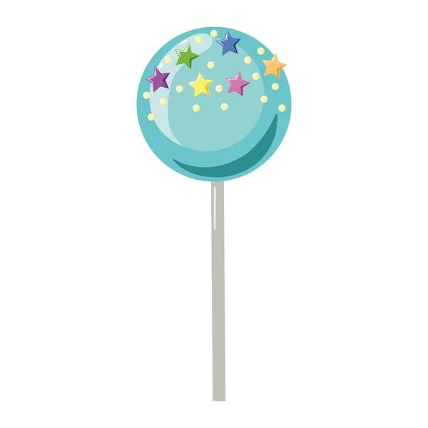 Vector Lollypop Brillante Aislado Sobre Fondo Blanco — Archivo Imágenes Vectoriales