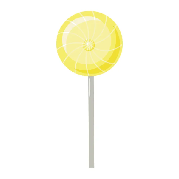 Vector Lollypop Brillante Aislado Sobre Fondo Blanco — Archivo Imágenes Vectoriales