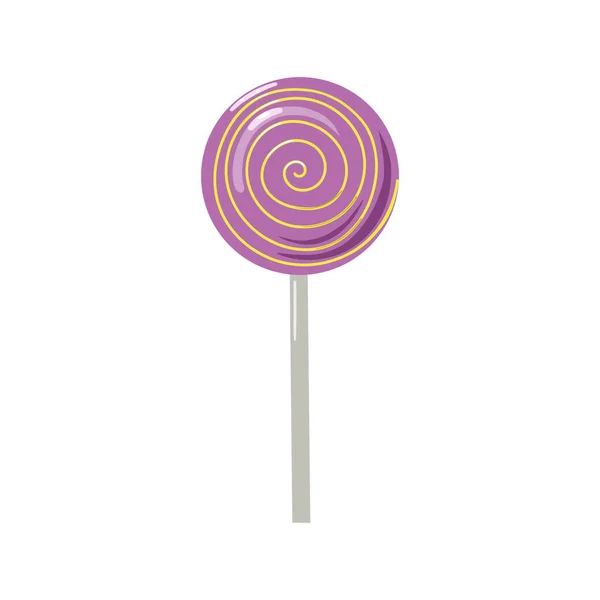 Vector Lollypop Brillante Aislado Sobre Fondo Blanco — Archivo Imágenes Vectoriales