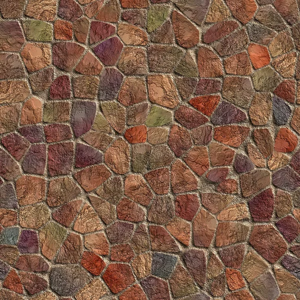 Többszínű kőfal — Stock Fotó