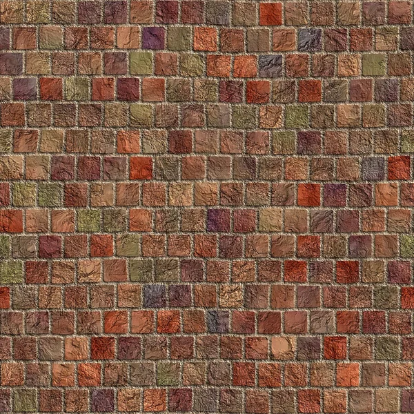 Vícebarevná kamenná zeď — Stock fotografie