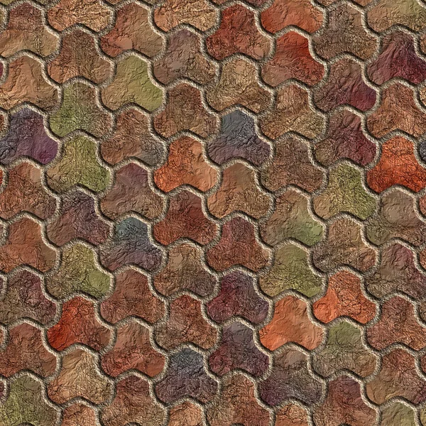 Multicolor stenmur — Stockfoto