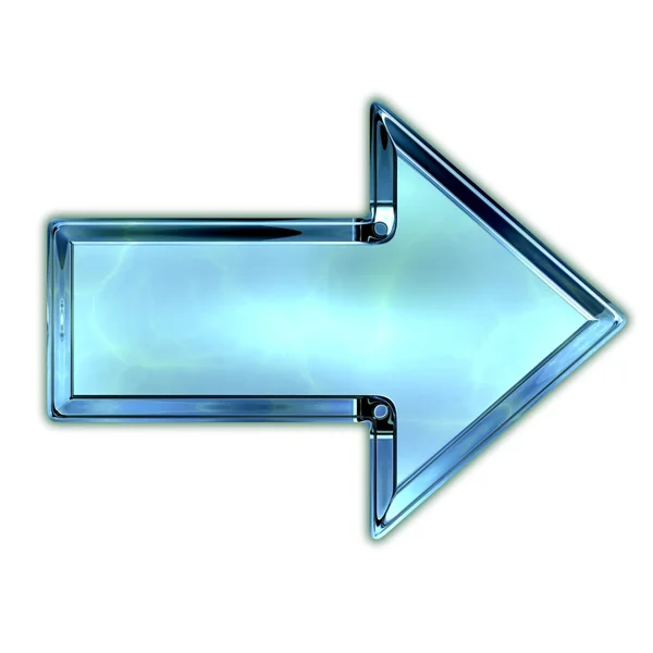 Glass arrow — Stock Photo, Image