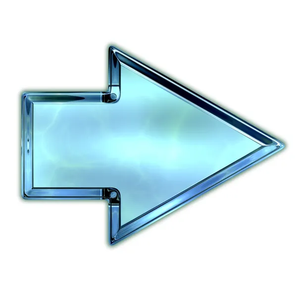 Glass arrow — Stock Photo, Image