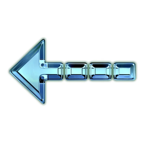 Glass arrow — Stock Photo, Image