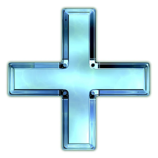 Szkło krzyż — Zdjęcie stockowe