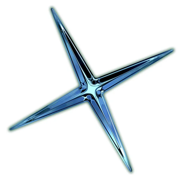 Стеклянная звезда — стоковое фото