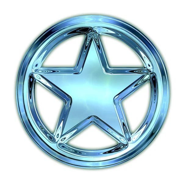 Стеклянная звезда — стоковое фото