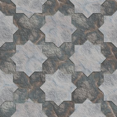 Dikişsiz taş desen