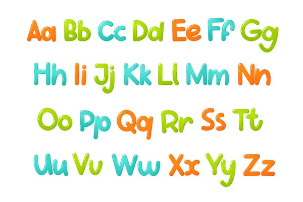 Colorful children font. — Stock Vector