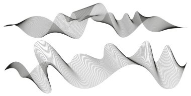 Dalgalı soyut çizgili. 