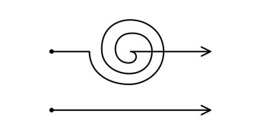 Farklı el çizilmiş karalama yolu