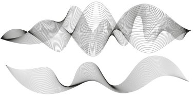 Dalgalı soyut çizgili. 